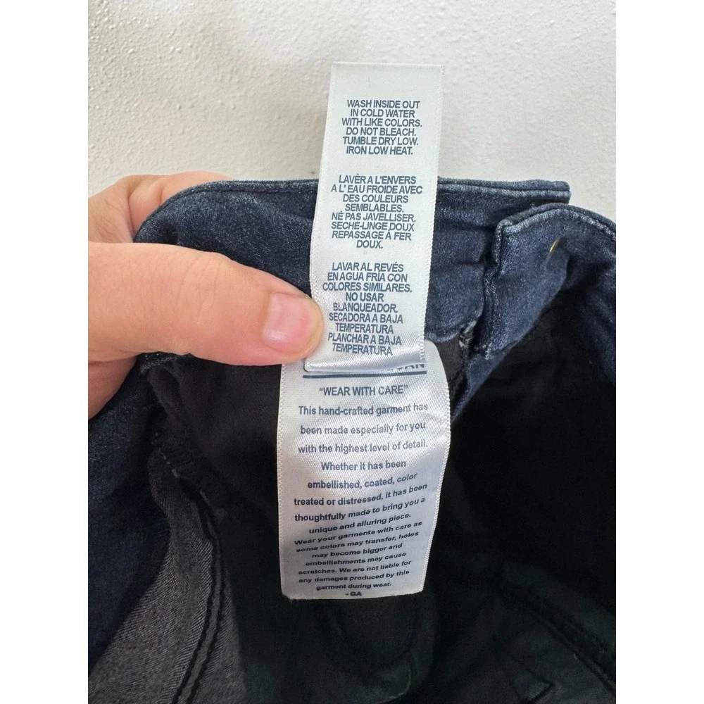 Good American Good Waist Skinny Jeans Velvet Side Stripe Dark Wash Size 4/27